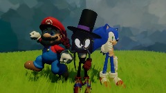 Zendir,Mario,and Sonic friends scene
