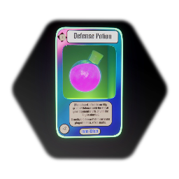 DREAM FIGHTERS - Defense Potion (Item/Effect Card Concept)