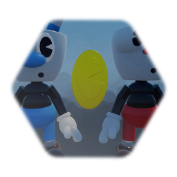 Cuphead and Mugman Puppets