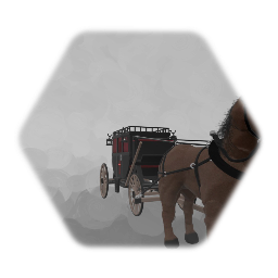 Hearse coach w/ horse team