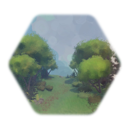 Summer Forest Woodland Path Tile