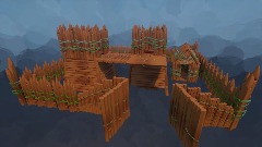 Remix of Rain Forest fort and base kit  (With Wood tree stairca