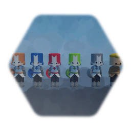 Castle crashers main 4 knights + More