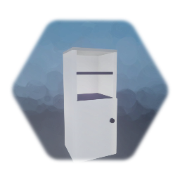 Armoire simple, porte ouvrable. Cupboard,functional door