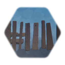 Realistic wooden planks and posts attempts will up date