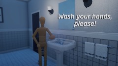 Wash your hands, please!