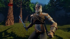 Geralt Unsheathes Sword