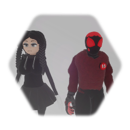 Devin.exe and Wednesday Addams (Winter Outfit)