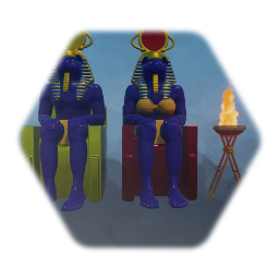 Painted  Version of LucasGoers' Pharoah plus Queen