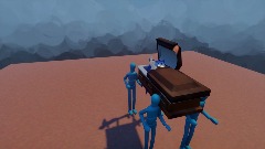 Wallace visits sonic at his funeral (Sad)