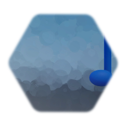 Blue music note