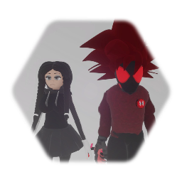Devin.exe and Wednesday Addams (Winter Outfits)