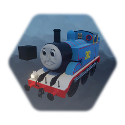 Lomas the train that can only say 21 but with looky eyes