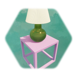 End Table with Lamp