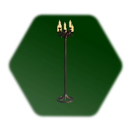 Lit Iron Tree Candle Stand