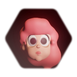 Cartoon girl head