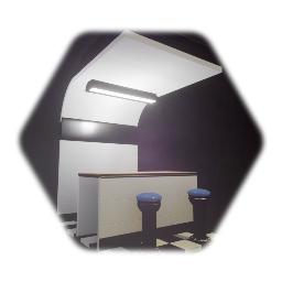 Diner Modules: Counter Section & Stools