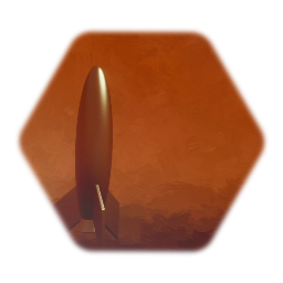 Retro Space Rocket Ship