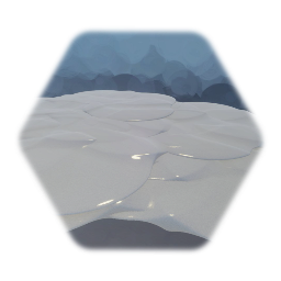 Large Semi-Flat Snow Area