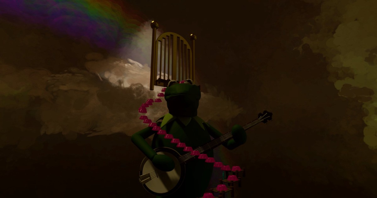 Toppa Termoadesiva Ricamata Con Kermit The Frog - Meme, Iron-On