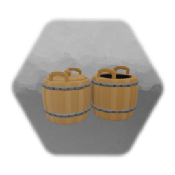 2 wooden containers - w/&w/out lid