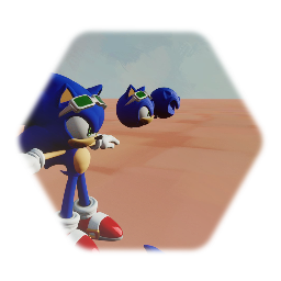 SONIC THE HEDGEHOG tm Shadow Styled Base Puppet