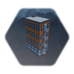 Low Poly Apartment (Orange)