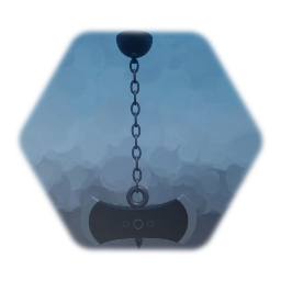 Hache double suspendu