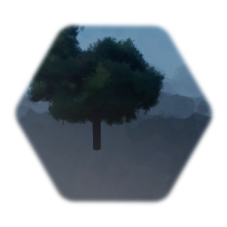 Bushy tree lob sided