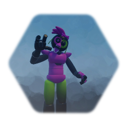 <pink> BLACKLIGHT GLAMROCK CHICA MODEL