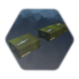 Wooden munitions boxs