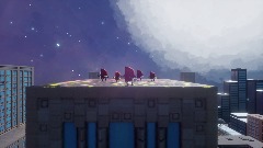 The D Squad dances to Hatsune Miku on a building