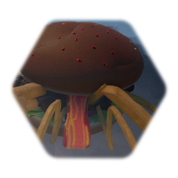 Spider burger puppet