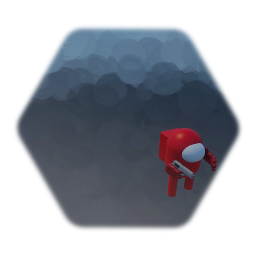 Among Us Character - Red but Worse
