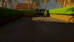 Tropical garden main gate