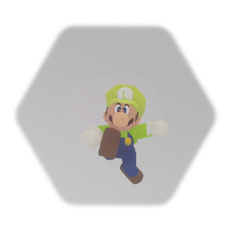 Beta Luigi with hud