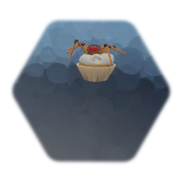 Halloween Spooky Cupcake Spider