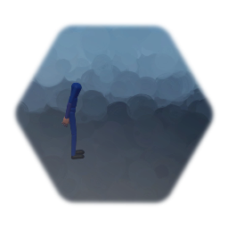 First person puppet with clothes