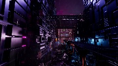 Cyberpunk alley by detricklez