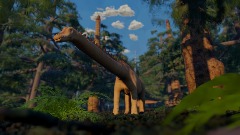 Diplodocus Scene W/ Free Dinosaur!