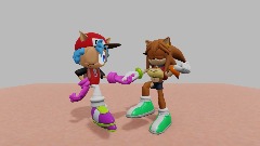 Evil and Ashley doing the ol' Jitterbug (Dreams animation)