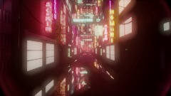 Cyberpunk City Street