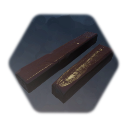 Polished wood beam