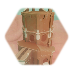 Pink desert Symbol tower