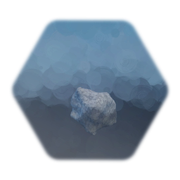 Snowy rock