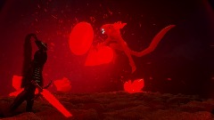 The final battle against the dark hero