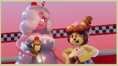 Ice cream & a milkshake