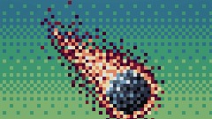 Pixel Art Comet