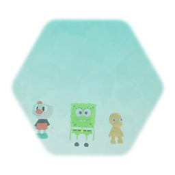 Blue Cuphead Red Mugman Green Spongebob Yellow Little Runmo