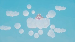 Momoko on the clouds